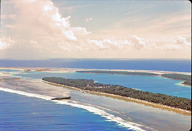 Nanumea central area from SeeBee by Peter McQuarrie, abt June 1981